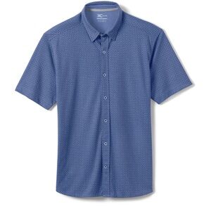 Johnson & Murphy XC Flex Heathered Blue Paisley Circle Print Size Large